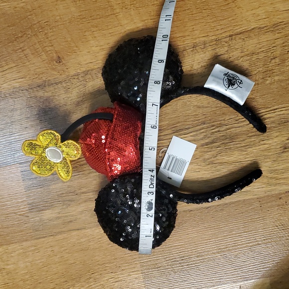 Disney Parks NWT Japan Tokoyo Sequin Minnie Mouse Ear Headband With Hat & Flower - Picture 11 of 13